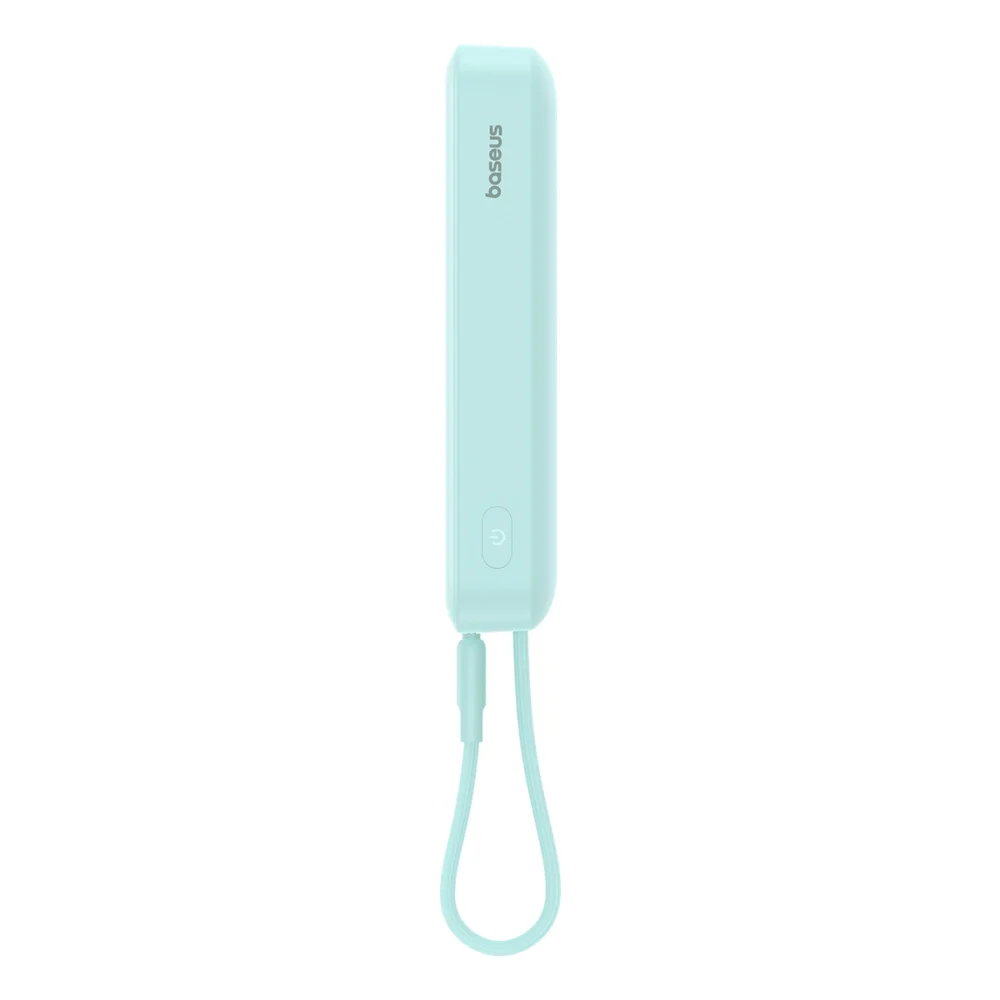 Baseus Magnetic Mini MagSafe 10000mAh 20W powerbank with built-in Lightning cable - blue + Baseus Simple Series USB-C - USB-C 60W 0.3m cableeng