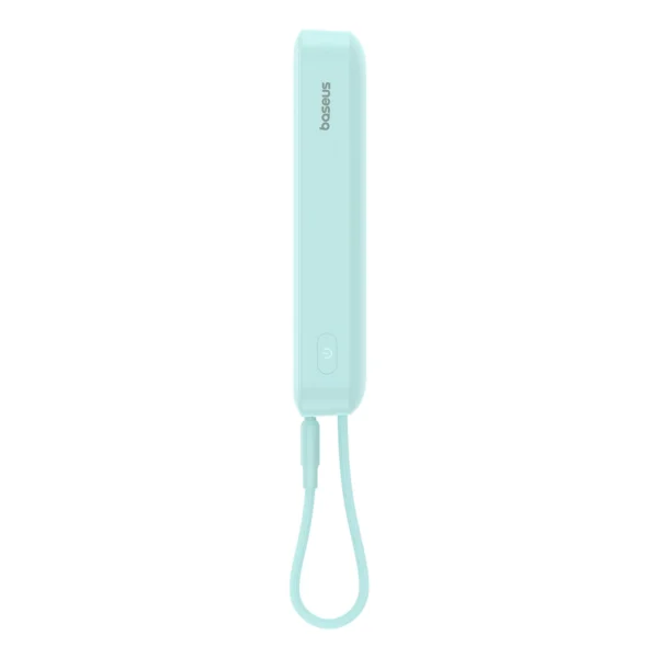 Baseus Magnetic Mini MagSafe 10000mAh 20W powerbank with built-in Lightning cable - blue + Baseus Simple Series USB-C - USB-C 60W 0.3m cableeng