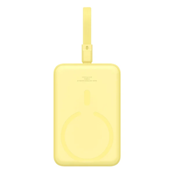 Baseus Magnetic Mini MagSafe 10000mAh 20W powerbank with built-in Lightning cable - yellow + Baseus Simple Series USB-C - USB-C 60W 0.3m cableeng
