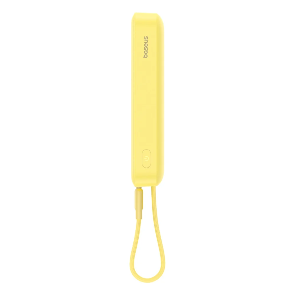 Baseus Magnetic Mini MagSafe 10000mAh 20W powerbank with built-in Lightning cable - yellow + Baseus Simple Series USB-C - USB-C 60W 0.3m cableeng