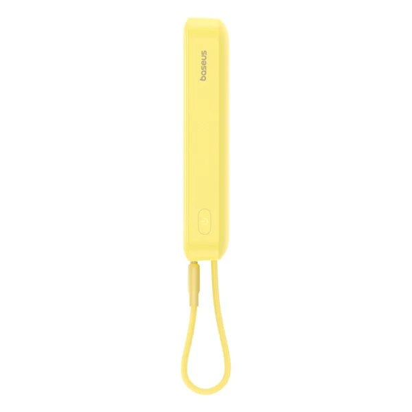 Baseus Magnetic Mini MagSafe 10000mAh 20W powerbank with built-in Lightning cable - yellow + Baseus Simple Series USB-C - USB-C 60W 0.3m cableeng