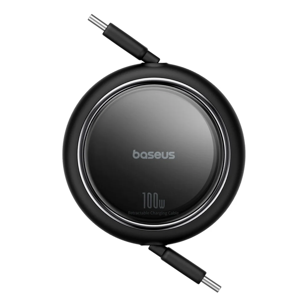 Baseus Free2Draw Mini USB-C - USB-C 100W 1m retractable cable - blackeng
