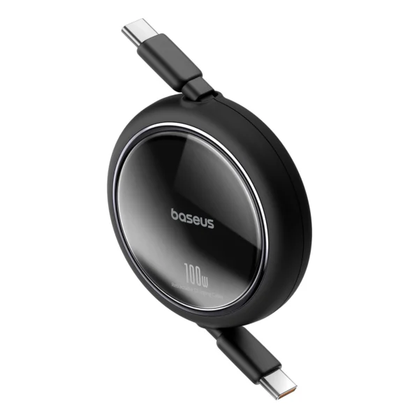 Baseus Free2Draw Mini USB-C - USB-C 100W 1m retractable cable - blackeng