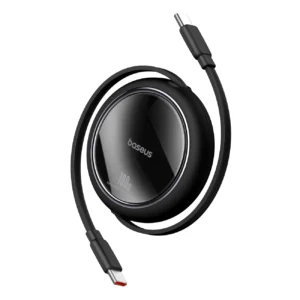Baseus Free2Draw Mini USB-C - USB-C 100W 1m retractable cable - blackeng