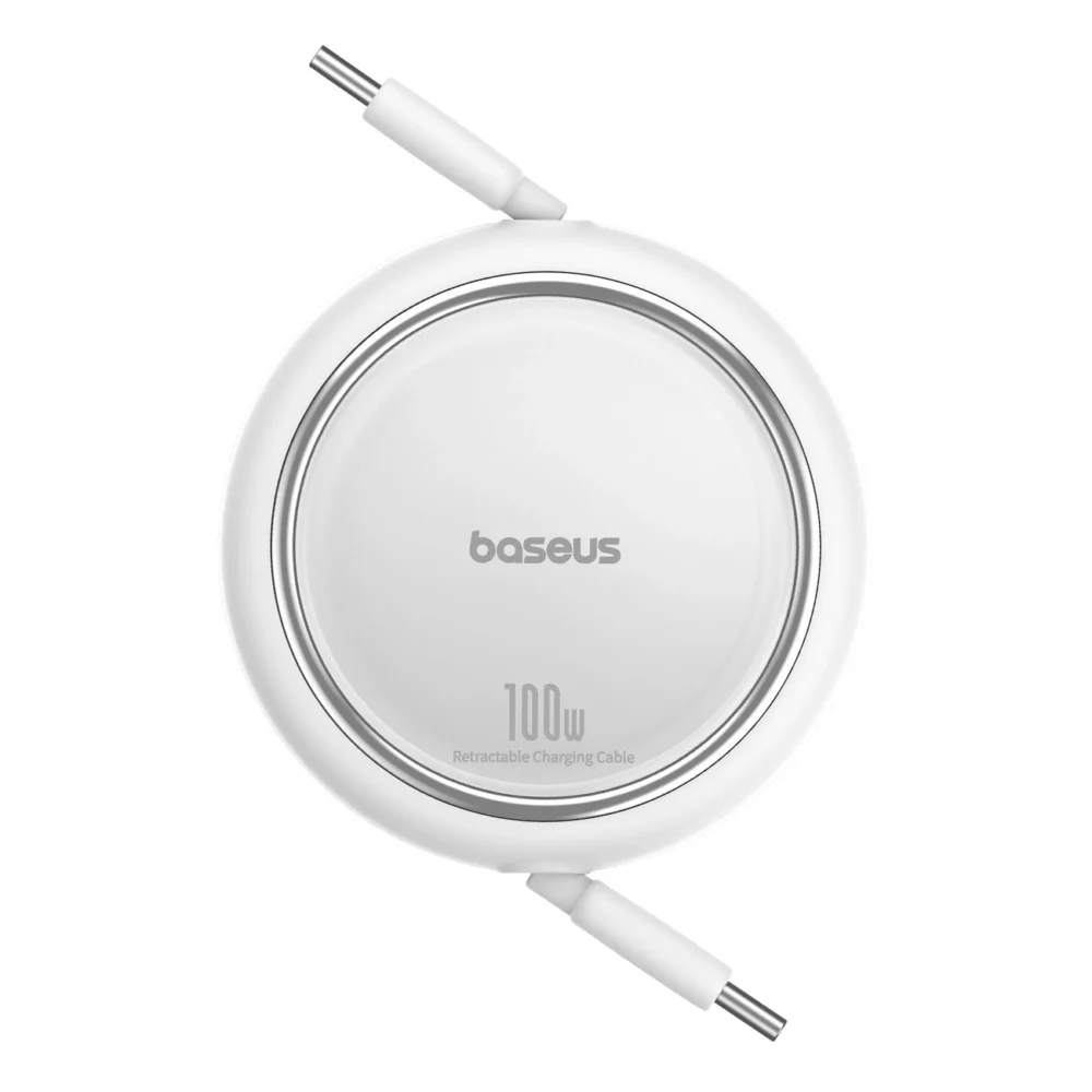 Baseus Free2Draw Mini USB-C - USB-C 100W 1m retractable cable - whiteeng