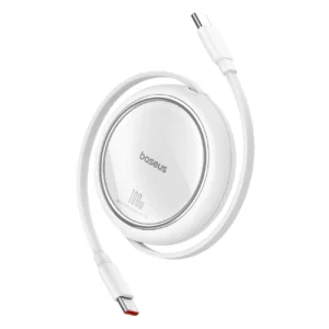 Baseus Free2Draw Mini USB-C - USB-C 100W 1m retractable cable - whiteeng