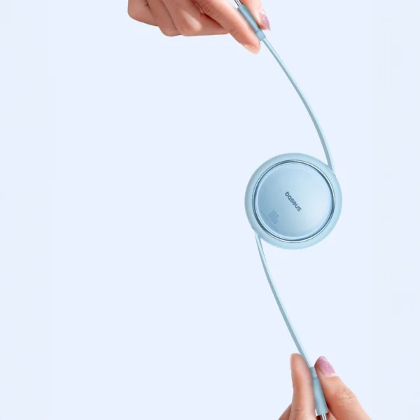 Baseus Free2Draw Mini USB-C - USB-C 100W 1m retractable cable - blueeng