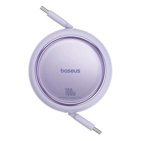 Baseus Free2Draw Mini USB-C - USB-C retractable cable 100W 1m - purpleeng