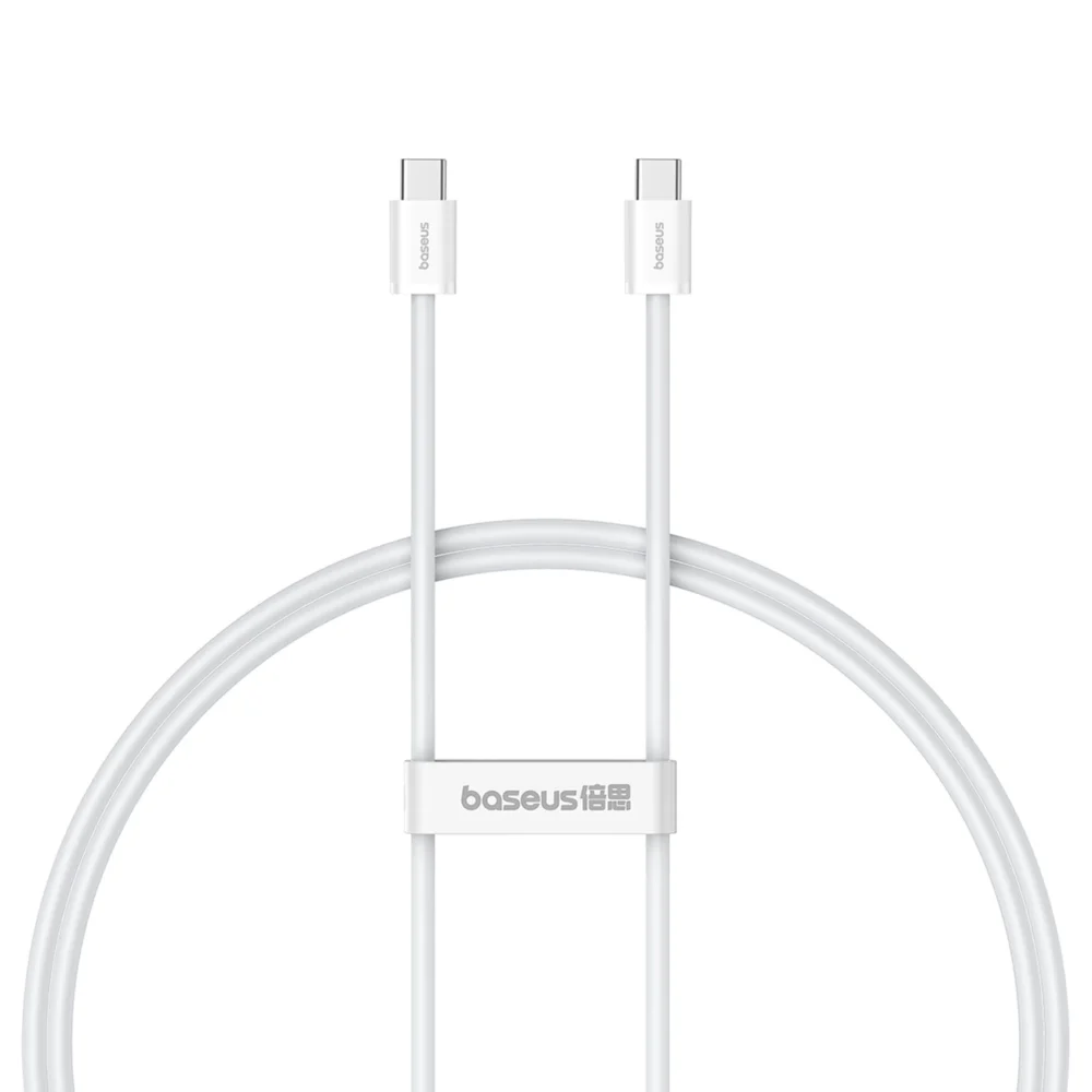 Baseus Superior Series ll USB-C - USB-C 30W 480Mb/s cable 1m - whiteeng