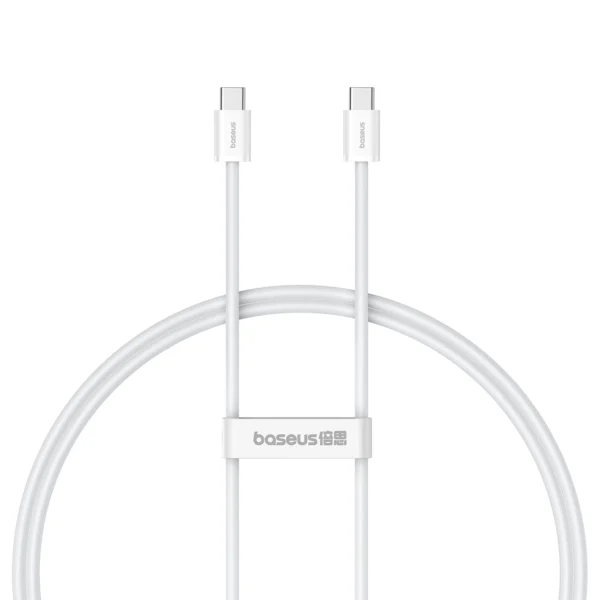 Baseus Superior Series ll USB-C - USB-C 30W 480Mb/s cable 1m - whiteeng