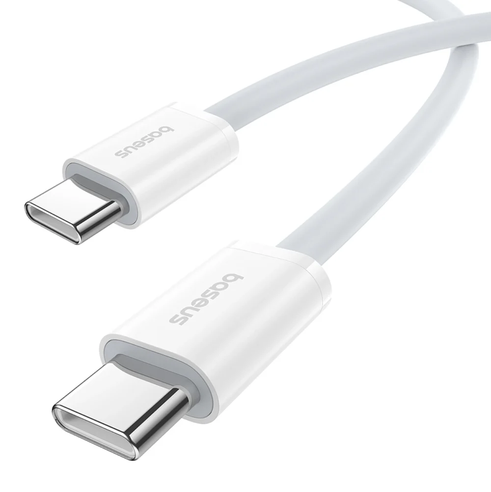 Baseus Superior Series ll USB-C - USB-C 30W 480Mb/s cable 1m - whiteeng