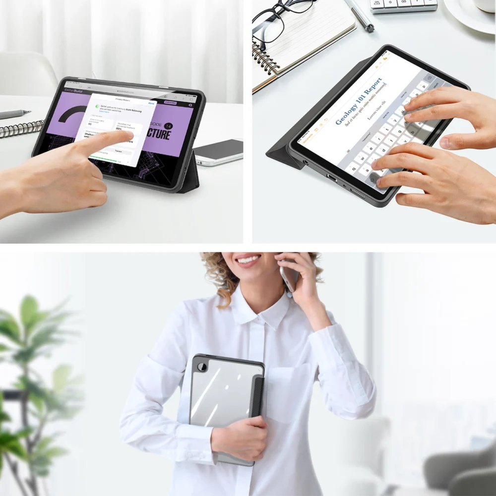 Dux Ducis Toby case with flip stand for Samsung Galaxy Tab A9 8.7'' - blackeng