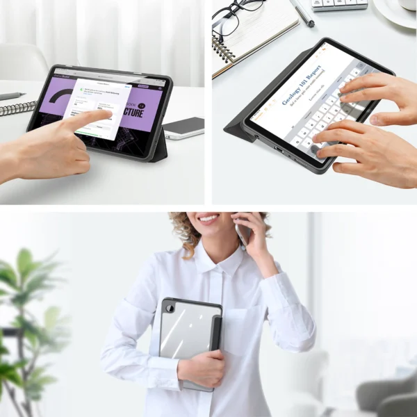 Dux Ducis Toby case with flip stand for Samsung Galaxy Tab A9 8.7'' - blackeng