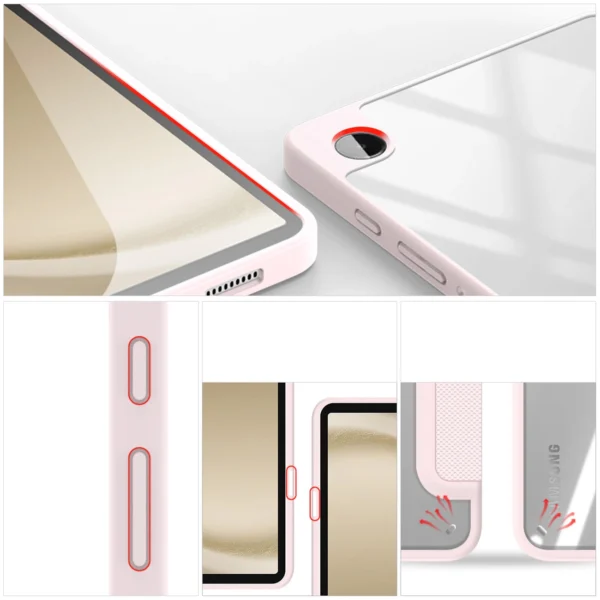 Dux Ducis Toby case with flip stand for Samsung Galaxy Tab A9 8.7'' - pinkeng