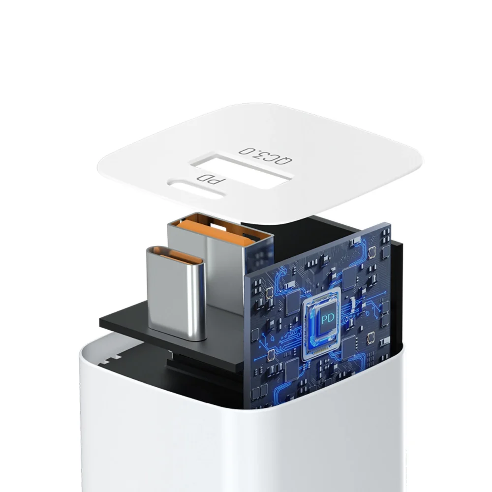 Wozinsky CMWCW 20W USB-C / USB-A wall charger - whiteeng