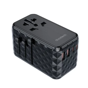 Choetech PD6028 EU / US / AUS / UK travel adapter 2x USB-C 2x USB-A 100W - blackeng