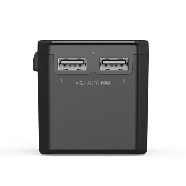 Choetech PD6045 USB-C USB-A 45W GaN Travel Charger with US EU UK AU Plugs - Blackeng