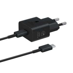 Samsung EP-T2510XBEGEU 25W SFC GaN wall charger with USB-C cable - blackeng