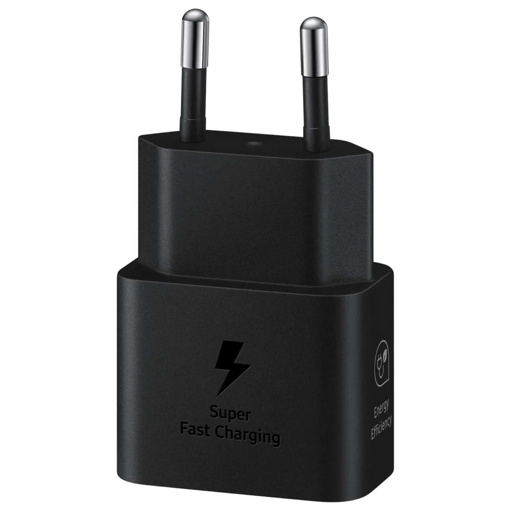 Samsung EP-T2510XBEGEU 25W SFC GaN wall charger with USB-C cable - blackeng