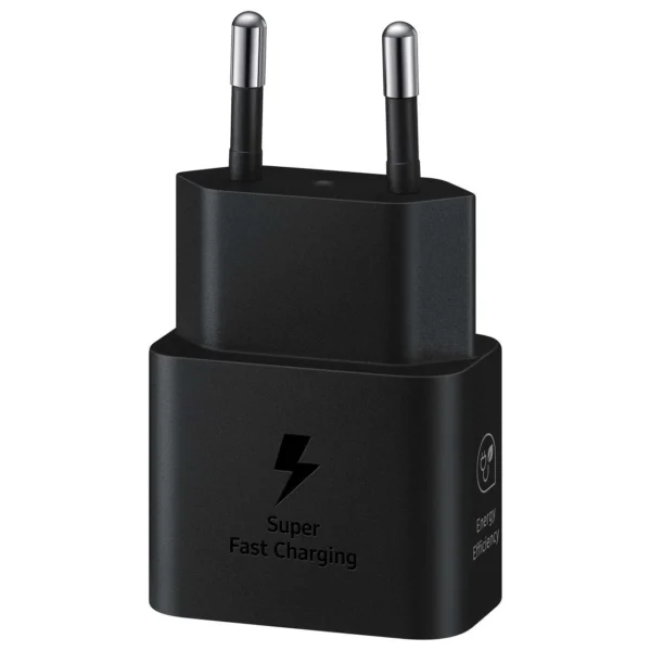 Samsung EP-T2510XBEGEU 25W SFC GaN wall charger with USB-C cable - blackeng