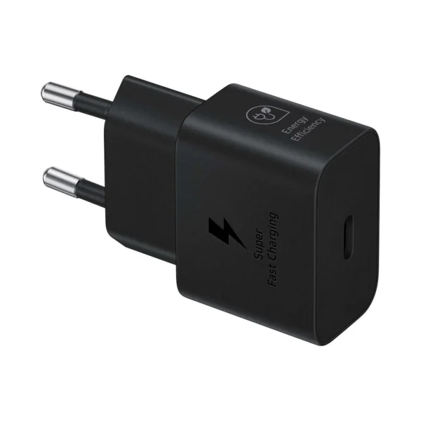 Samsung EP-T2510XBEGEU 25W SFC GaN wall charger with USB-C cable - blackeng