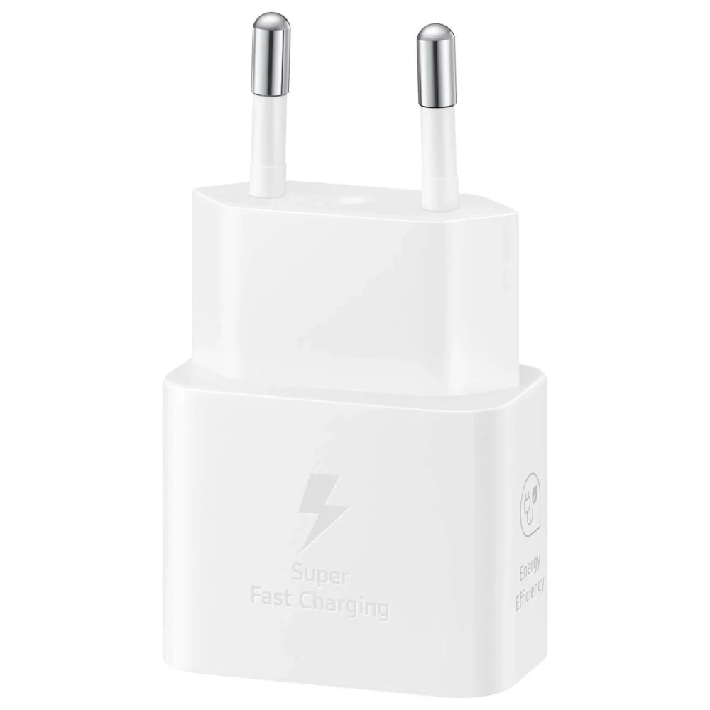 Samsung EP-T2510XWEGEU 25W SFC GaN wall charger with USB-C cable - whiteeng