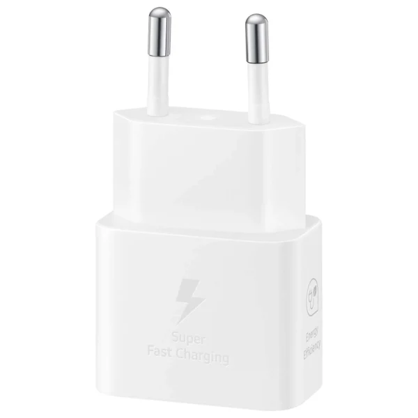 Samsung EP-T2510XWEGEU 25W SFC GaN wall charger with USB-C cable - whiteeng