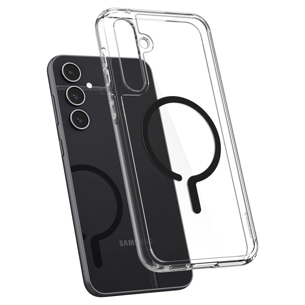 Spigen Ultra Hybrid OneTap Ring Case with MagSafe for Samsung Galaxy S23 FE - Clear Blackeng