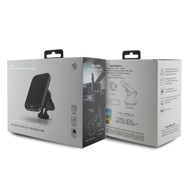 BMW BMMWCCDTPK 15W induction holder for glass/grille black/black MagSafe Signature Editioneng