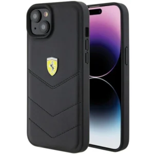 Ferrari FEHCP15MRDUK iPhone 15 Plus 6.7" black/black hardcase Quilted Metal Logoeng