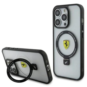 Ferrari FEHMP15LUSCAH iPhone 15 Pro 6.1" transparent hardcase Ring Stand 2023 Collection MagSafeeng
