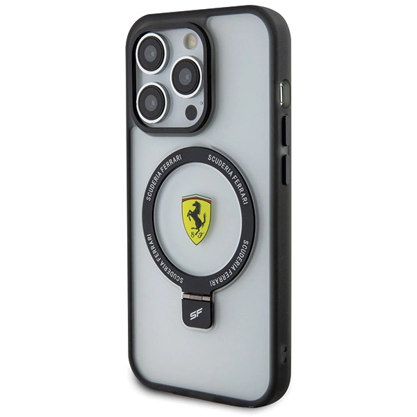 Ferrari FEHMP15LUSCAH iPhone 15 Pro 6.1" transparent hardcase Ring Stand 2023 Collection MagSafeeng