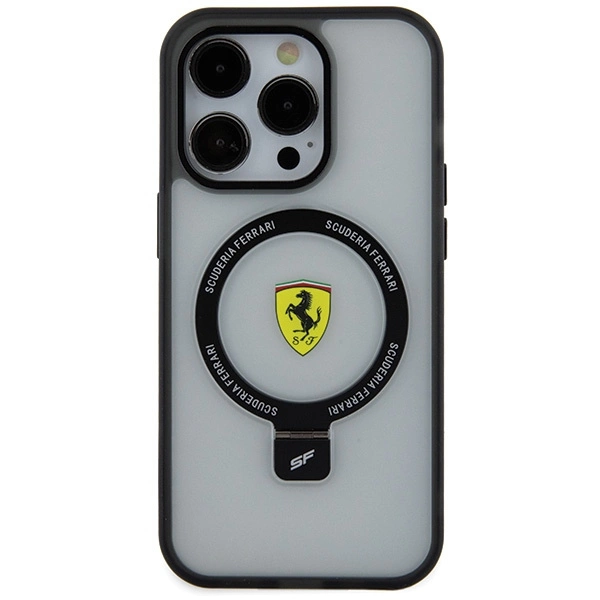 Ferrari FEHMP15LUSCAH iPhone 15 Pro 6.1" transparent hardcase Ring Stand 2023 Collection MagSafeeng