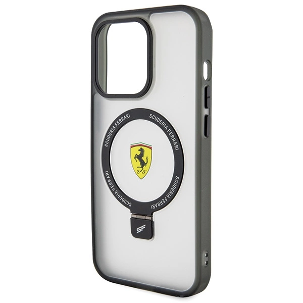 Ferrari FEHMP15LUSCAH iPhone 15 Pro 6.1" transparent hardcase Ring Stand 2023 Collection MagSafeeng