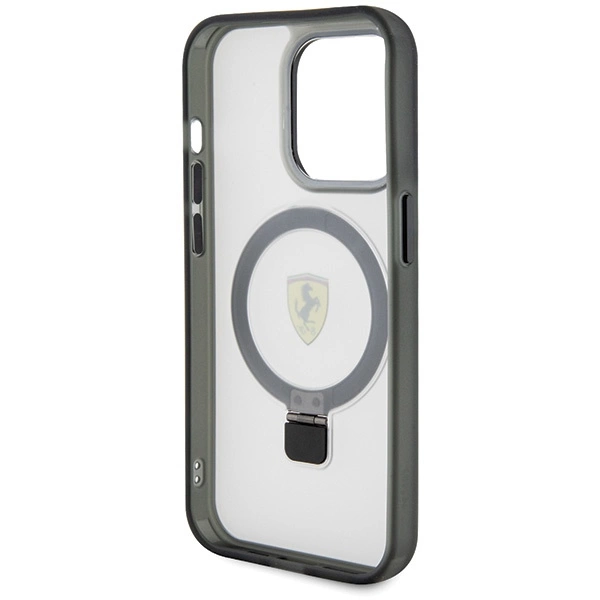 Ferrari FEHMP15LUSCAH iPhone 15 Pro 6.1" transparent hardcase Ring Stand 2023 Collection MagSafeeng