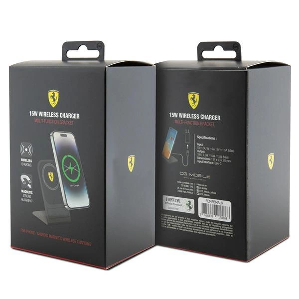 Ferrari nice. induction FEMFBMALK 15W black/black 2023 Collection MagSafeeng