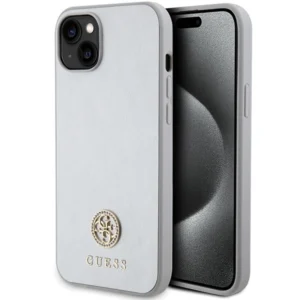 Guess GUHCP15SPS4DGPS iPhone 15 6.1" silver/silver hardcase Strass Metal Logoeng