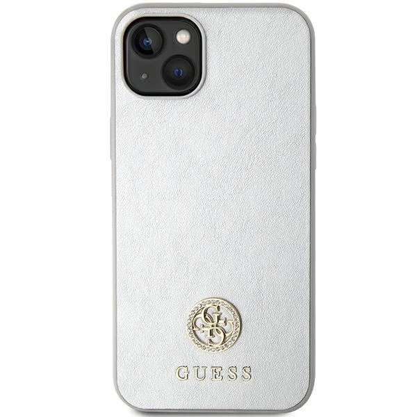 Guess GUHCP15SPS4DGPS iPhone 15 6.1" silver/silver hardcase Strass Metal Logoeng