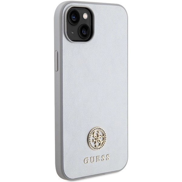 Guess GUHCP15SPS4DGPS iPhone 15 6.1" silver/silver hardcase Strass Metal Logoeng