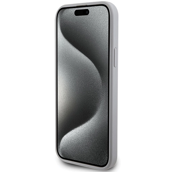 Guess GUHCP15SPS4DGPS iPhone 15 6.1" silver/silver hardcase Strass Metal Logoeng