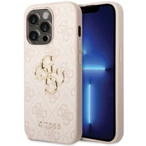 Guess GUHCP15X4GMGPI iPhone 15 Pro Max 6.7" pink/pink hardcase 4G Big Metal Logoeng