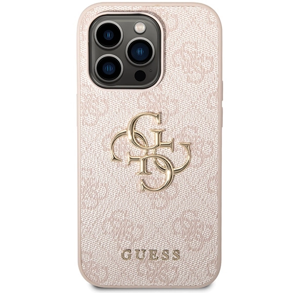Guess GUHCP15X4GMGPI iPhone 15 Pro Max 6.7" pink/pink hardcase 4G Big Metal Logoeng