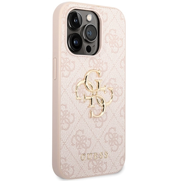 Guess GUHCP15X4GMGPI iPhone 15 Pro Max 6.7" pink/pink hardcase 4G Big Metal Logoeng