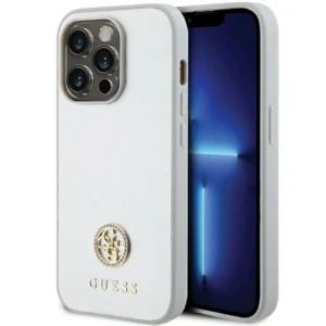 Guess GUHCP15XPS4DGPS iPhone 15 Pro Max 6.7" silver/silver hardcase Strass Metal Logoeng