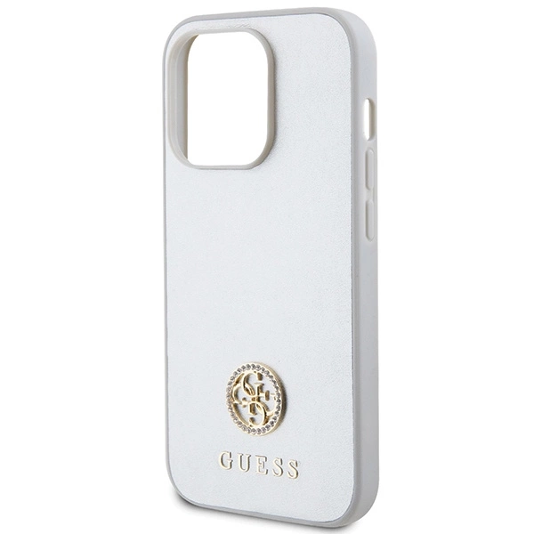 Guess GUHCP15XPS4DGPS iPhone 15 Pro Max 6.7" silver/silver hardcase Strass Metal Logoeng