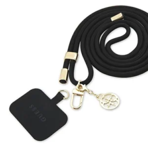 Guess GUOUCNMG4EK Universal CBDY Cord Strap black/black Nylon 4G Metal Charmeng