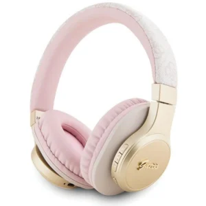 Guess Bluetooth on-ear headphones GUBH604GEMP pink/pink 4G Scripteng