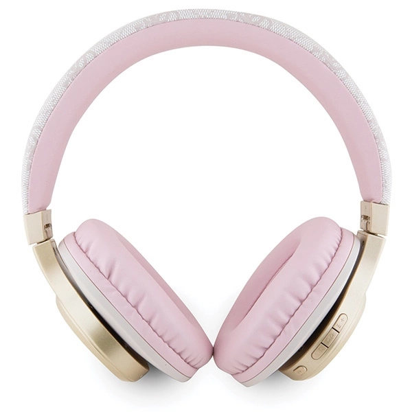 Guess Bluetooth on-ear headphones GUBH604GEMP pink/pink 4G Scripteng