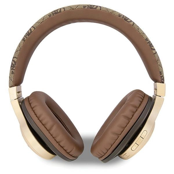 Guess Bluetooth on-ear headphones GUBH604GEMW brown/brown 4G Scripteng