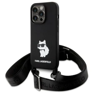 Karl Lagerfeld KLHCP15XSCBSCNK iPhone 15 Pro Max 6.7" hardcase black/black Crossbody Silicone Choupetteeng